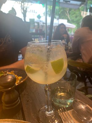 Huge spritz  at Punk Pasta in London