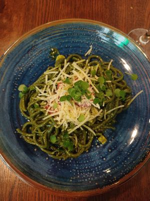 Hemp Pesto Pasta at Punk Pasta in London