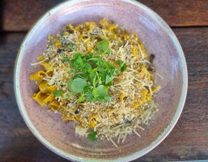 Magic mushroom pasta at Punk Pasta in London