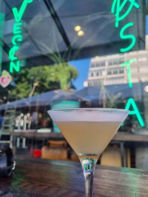 Punk fresh sour (gin-based) at Punk Pasta in London