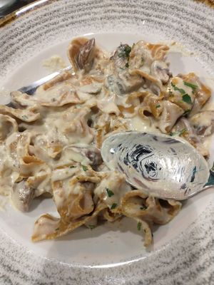 Magic Mushroom Pasta at Punk Pasta in London