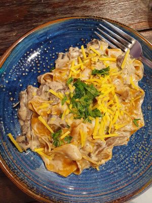 Mushroom pasta at Punk Pasta in London