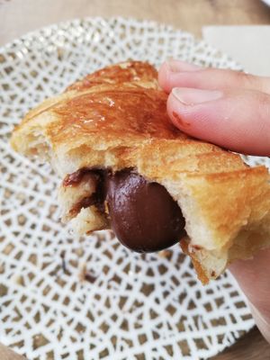 Farcit de crema de xoco tipus Nutella at La Veggiesseria in Tarragona