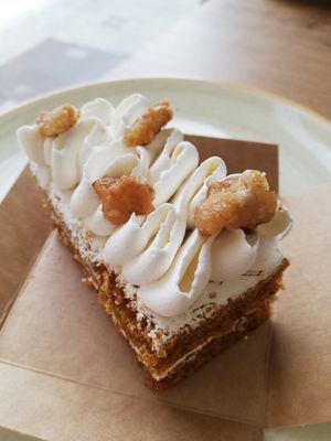 Carrot cake at La Veggiesseria in Tarragona