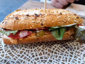 Tuna sandwich at La Veggiesseria in Tarragona