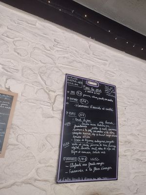 Lunch menu at Oh K-fée d'Mj in Nantes