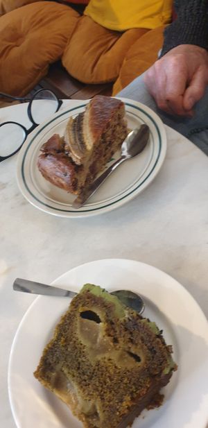 Chocolate and banana cake at Oh K-fée d'Mj in Nantes