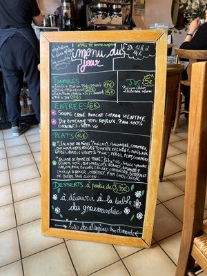Lunch menu - daily  at Oh K-fée d'Mj in Nantes