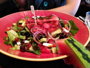Salad with vegan feta (August 2022) at Bill's in York