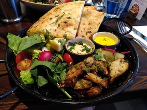 Vegan shawarma (August 2022) at Bill's in York