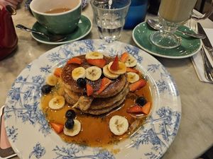 Vegan pancakes at Bill's in York
