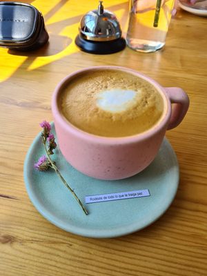 Flat white at Glück in Oaxaca