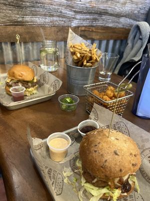   at Burger Village in Farmingdale