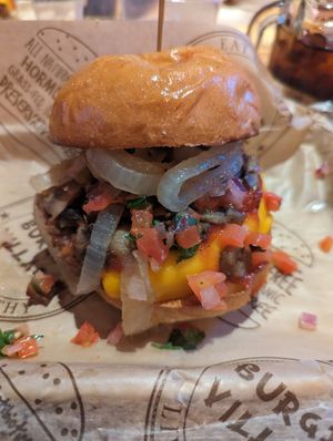 Spicy Vegan at Burger Village in Farmingdale