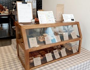 display of baked goods at Bgomi in Seoul
