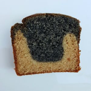 Black sesame soy bean poundcake at Bgomi in Seoul