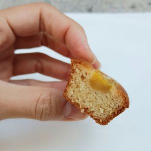 sweet potato financier - inside at Bgomi in Seoul