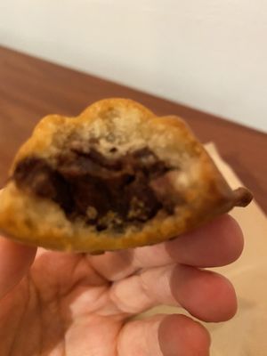 The filling was kinda nutty and red beanish   at Bgomi in Seoul