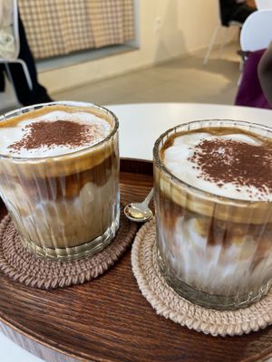 Cream latte  at Bgomi in Seoul