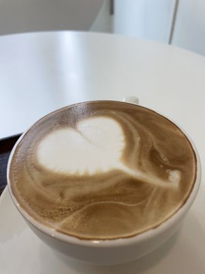 Hot! Soy latte   at Bgomi in Seoul