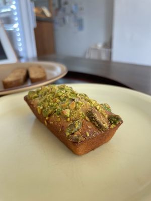 Great pistachio financierr  at Bgomi in Seoul