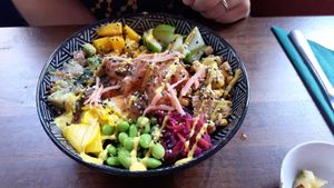 Poke bowl at Kanu Poké in Shrewsbury