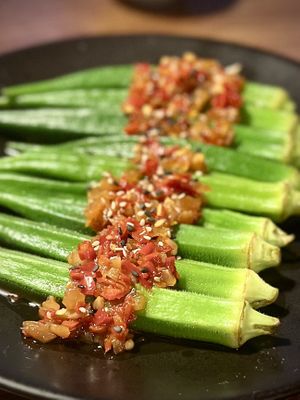 Shocked Okra  at Kanu Poké in Shrewsbury