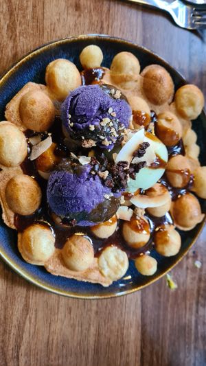 The waffles and ice cream were the best ever! at Kanu Poké in Shrewsbury