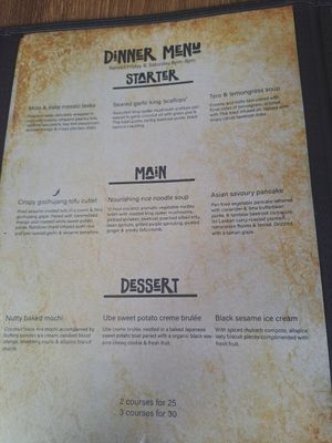 Evening menu at Kanu Poké in Shrewsbury