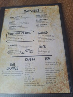 Drinks - some different options at Kanu Poké in Shrewsbury