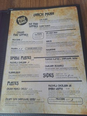 Full lunch menu at Kanu Poké in Shrewsbury