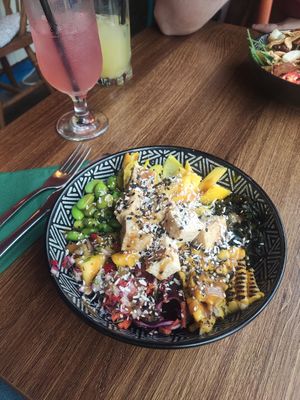 Tofu bowl at Kanu Poké in Shrewsbury