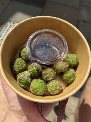 Mochi Doughnut balls  at Kanu Poké in Shrewsbury