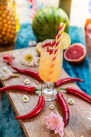 Lava & Lime Cocktail at Kanu Poké in Shrewsbury