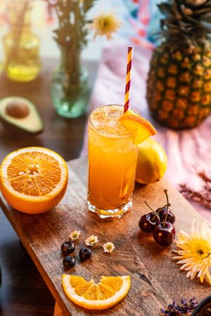 Orange Chai soda at Kanu Poké in Shrewsbury