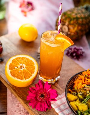 Passionfruit & Orange soda at Kanu Poké in Shrewsbury