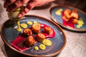 Plating up at Kanu Poké in Shrewsbury