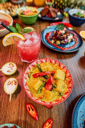 Crispy Tofu sunflower Satay at Kanu Poké in Shrewsbury