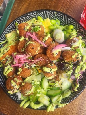 Popcorn ChicKanu at Kanu Poké in Shrewsbury