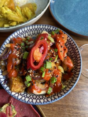 Tofu Firecracker Bites  at Kanu Poké in Shrewsbury
