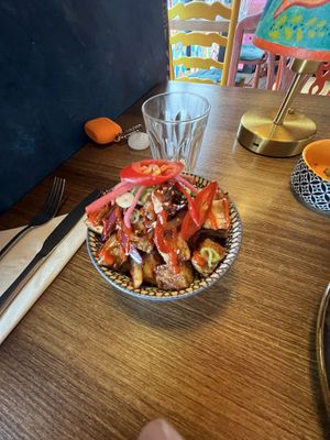 Crispy teriyaki tofu  at Kanu Poké in Shrewsbury