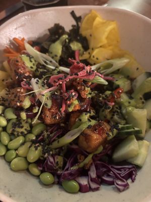 Tofu teriyaki poke bowls  at Kanu Poké in Shrewsbury