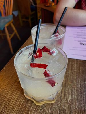 Ginger grapefruit and chilli cooler — yum!  at Kanu Poké in Shrewsbury