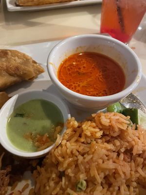 Chili and jalapeño sauces   at Poco Loco in Toledo