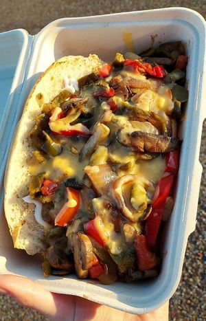 vegan mushroom philly at Da Guilty Vegan in Cordova
