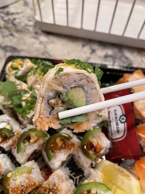 inside umami roll  at Gorilla Eats Sushi in San Diego
