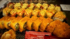 Yum!  at Gorilla Eats Sushi in San Diego