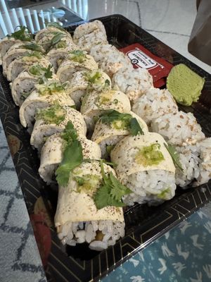 Umami Roll (two left), California Roll (right)  at Gorilla Eats Sushi in San Diego