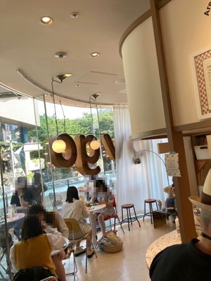 Seating area   at OVGO B.A.K.E.R. - Meiji st. in Tokyo