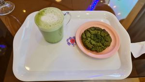Maccha overload! at OVGO B.A.K.E.R. - Meiji st. in Tokyo